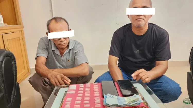 Polsek Mandau Ringkus Dua Pengedar, 30 Paket Sabu Disita