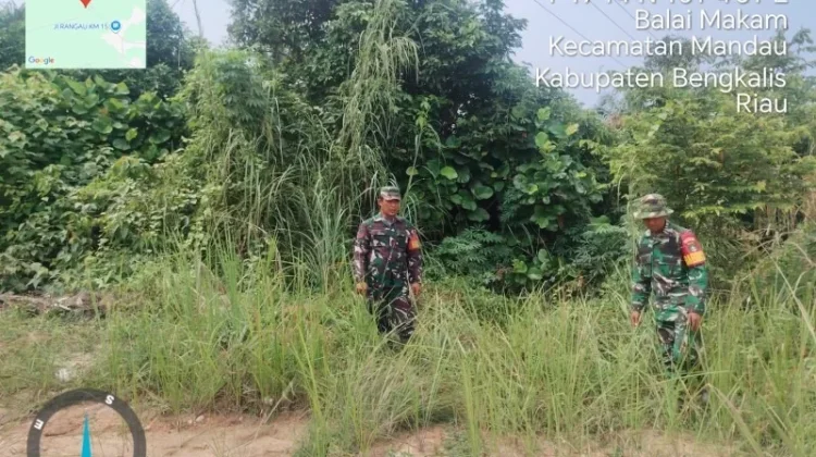 Babinsa Mandau Intensifkan Patroli Cegah Titik Api