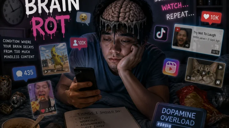 Brain Rot Istilah yang Menggambarkan Kebiasaan Konsumsi Konten Digital