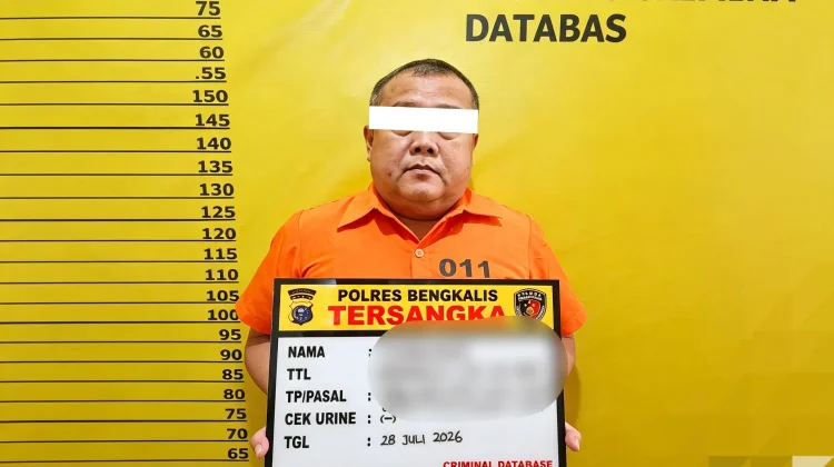 Polres Bengkalis Tahan Tersangka Korupsi Dana Satpol PP