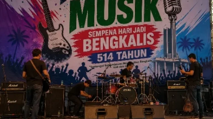 Parade Musik Hari Jadi Bengkalis Meriahkan Malam Puncak HUT ke-514 Daerah