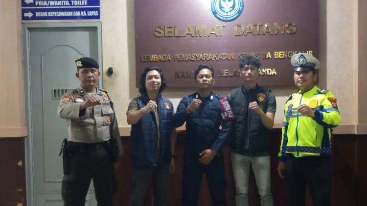 Patroli Rutin Polres Perkuat Keamanan Lapas Bengkalis Bersama