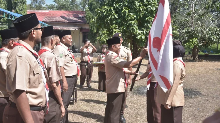 Wabup Bengkalis Lepas Kontingen Jamnas Pramuka Bengkalis menuju Cibubur