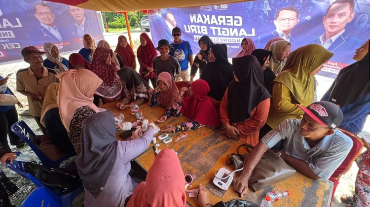 Sambut HUT ke-25, Demokrat Bengkalis Gelar Cek Kesehatan Gratis