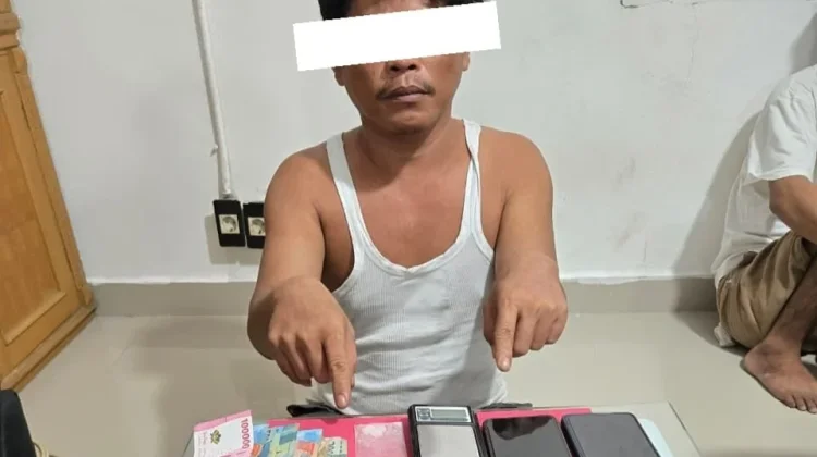 Polsek Mandau Amankan Pria dan Sita Sabu di Desa Bumbung