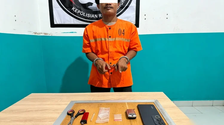 Polisi Tangkap Terduga Pengedar Sabu di Bathin Solapan, 0,55 Gram Disita