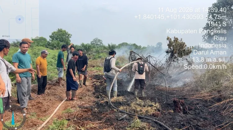 Karhutla Bengkalis: Buluh Apo Masih Sisakan Titik Api