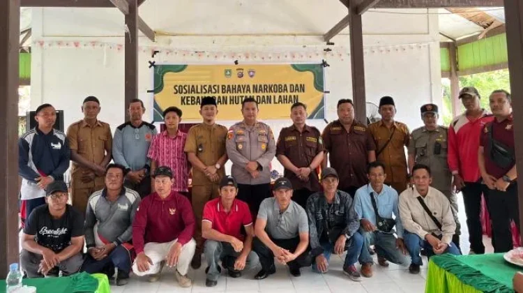 Polsek Rupat Gencar Sosialisasi Bahaya Narkoba dan Karhutla kepada Masyarakat