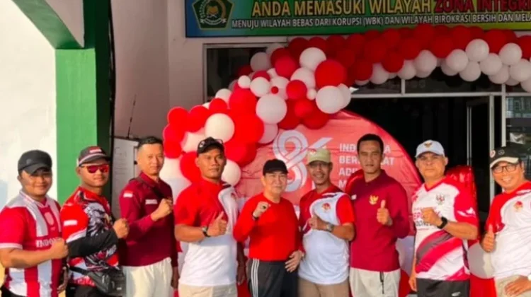 Kemenag Bengkalis Semarakkan HUT RI dengan Jalan Santai dan Lomba Rakyat