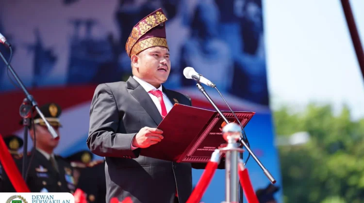 Ketua DPRD Bengkalis Bacakan Proklamasi di HUT ke-81 RI