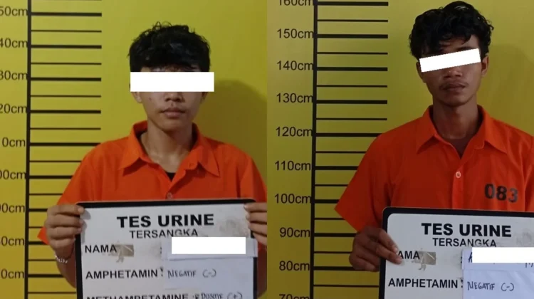 Dini Hari Digerebek, Dua Pemuda Positif Sabu Diamankan Polsek Rupat