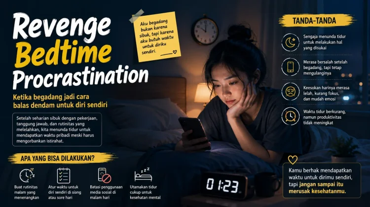 Revenge Bedtime Procrastination, Istilah untuk Mereka Menunda Tidur Demi Me Time