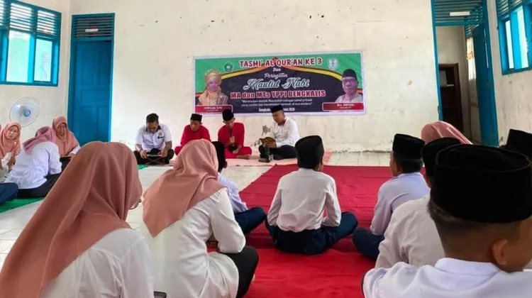 MTs YPPI Bengkalis Gelar Tasmi’ Al-Qur’an Jilid III