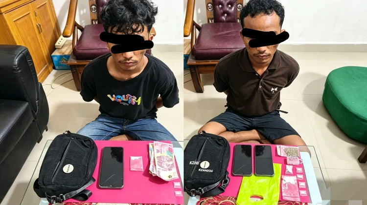 Peredaran Sabu di Pematang Pudu Terbongkar, Dua Pria Diciduk Bawa Ganja