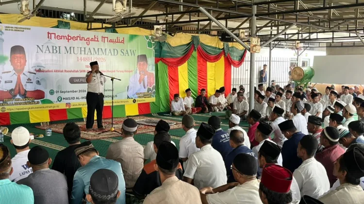 Lapas Bengkalis Gelar Maulid Nabi, 657 Warga Binaan Ikut serta