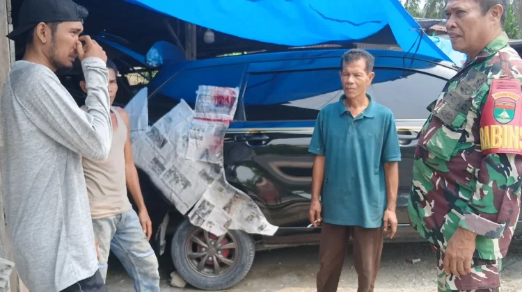 Babinsa Mandau Sosialisasikan Nilai Pancasila kepada Masyarakat