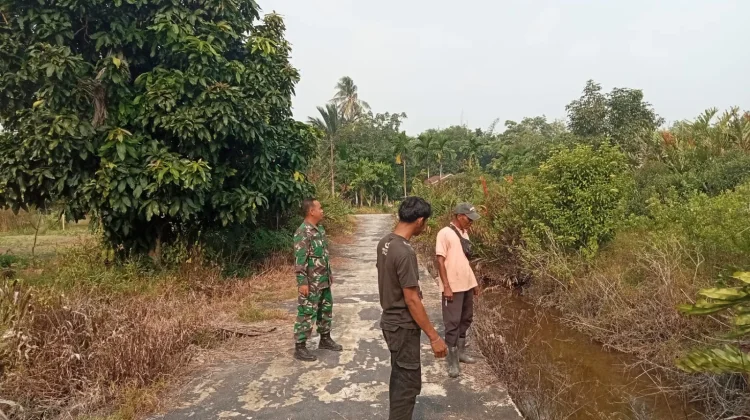 Cegah Karhutla, Babinsa dan MPA Patroli Rutin di Desa Insit