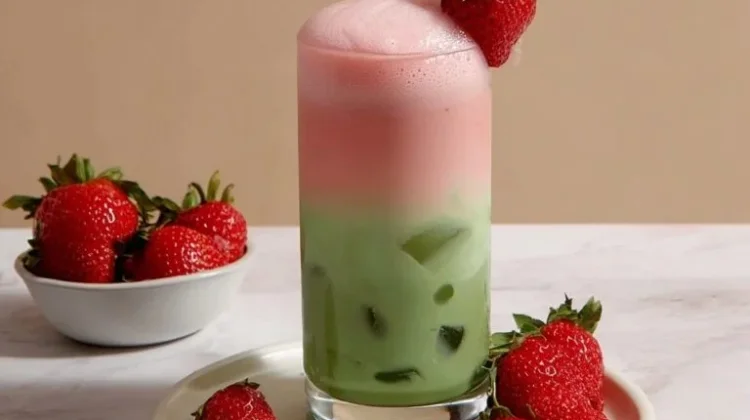 Matcha Strawberry Latte, Minuman dengan Perpaduan Rasa Segar dan Creamy