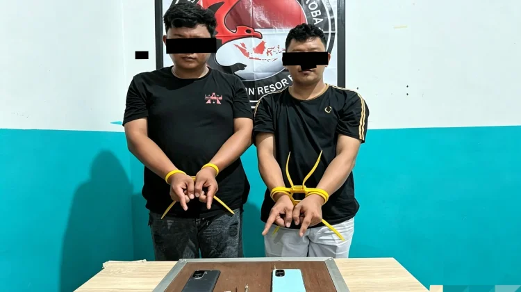 Gerak Cepat Polres Bengkalis, Dua Pria Diduga Pengedar Sabu Dibekuk