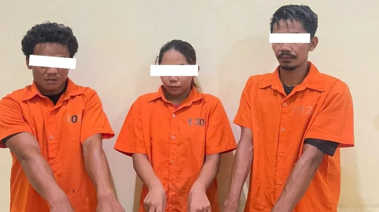 Polisi Amankan Tiga Orang dan Sita Sabu di Senggoro Bengkalis