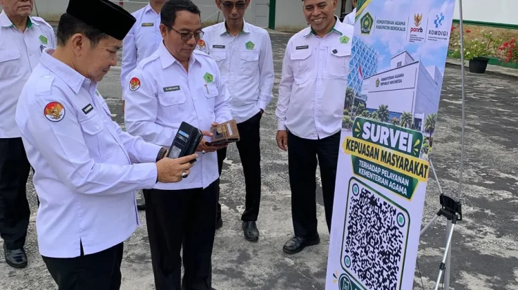 Kemenag Bengkalis Luncurkan QR Code SKM, Cukup Scan untuk Nilai Layanan