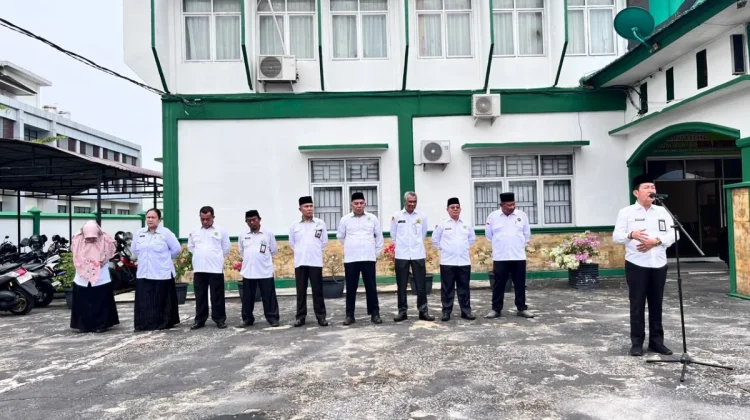 Akhiri Masa Tugas, Khaidir Ajak Jajaran Kemenag Bengkalis Lanjutkan Pengabdian