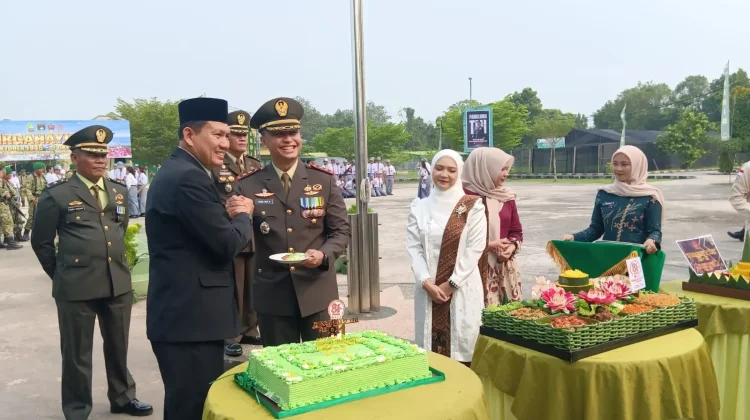 Pemkab Meranti Turut Hadiri Upacara HUT TNI di Makodim 0303/Bengkalis