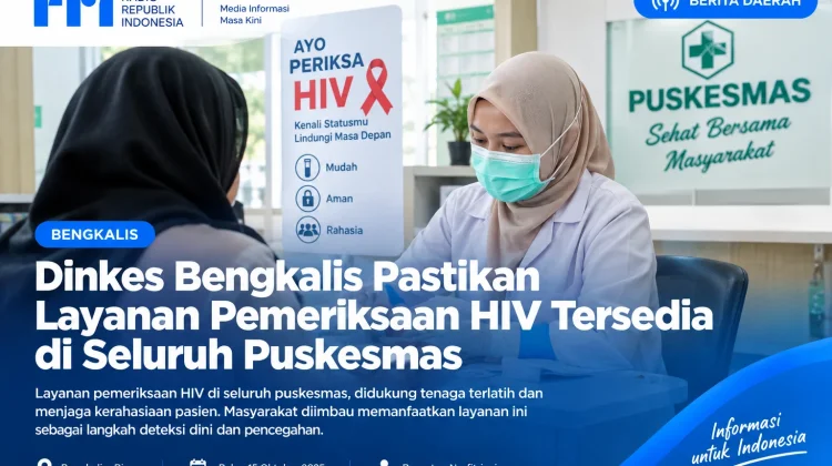 Dinkes Bengkalis Pastikan Layanan Pemeriksaan HIV Tersedia di Seluruh Puskesmas