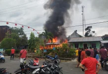 Rumah Terbakar saat Ditinggal Imlek di Rupat Utara