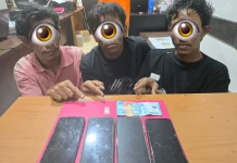 Polsek Bukit Batu Amankan Tiga Tersangka TP Narkotika