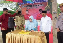 Safari Ramadan di Siak Kecil, Bupati Kasmarni Resmikan Taman Dayang Senandung