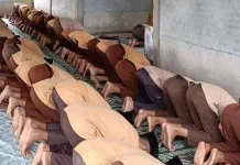 Siswa MTsN 3 Bengkalis melaksanakan Program Shalat Dhuha