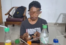 Laporan Warga, Polsek Mandau Tangkap Pengguna Narkotika