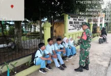 Serma N.Saragih Sosialisasi Nilai Pancasila Kepada Siswa Sekolah