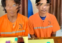 Polsek Siak Kecil Kejar Pelaku Pengguna Sabu