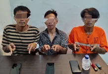 Laporan Warga Berbuah Penangkapan Tiga Pengguna Sabu