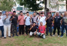 Kolaborasi Ormas dan Media Berbagi Bingkisan Ramadan Bengkalis
