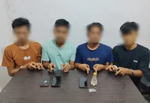 Polsek Pinggir Amankan Empat Pelaku Narkotika