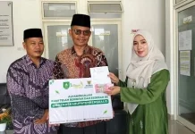 KUA Bantan Salurkan Zakat Mal ke BAZNAS Kabupaten Bengkalis