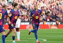 Barcelona Kalahkan Sevilla 5-2,Raphinha Tampil Cetak Hat-trick
