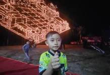 Keceriaan Anak-anak Warnai Tradisi Colok Bengkalis di Malam Ramadan