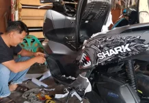 Menjelang Lebaran, Omzet Cutting Stiker di Bengkalis Meningkat Tajam