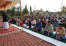Salat Id di Mako Polres Bengkalis Berlangsung Khidmat
