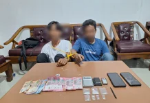 Polsek Mandau Tangkap Dua Pengedar Sabu