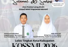 Siswa MAN 1 Kepulauan Meranti Ukir Prestasi lewat Kompetisi Sains Nasional