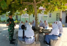 Pelajar SMAN 3 dapatkan Penyuluhan Pancasila dari Babinsa
