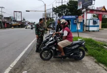 Komsos Babinsa Koramil 03/Mandau Sosialisasi Nilai Pancasila
