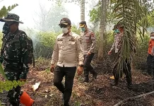 Karhutla Bantan Warga belum Mengungsi, Cek Kesehatan di Lakukan