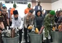 Kapolres Bengkalis Musnahkan Narkoba Jaringan Internasional