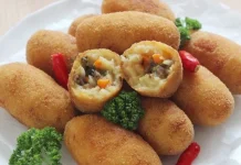 Kroket Kentang Ayam Panggang tanpa Tepung Lezat